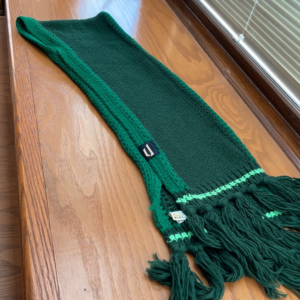 Diesel green scarf made in italy